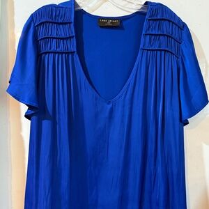 Royal Blue Tunic Style Lane Bryant Top, Size 18/20